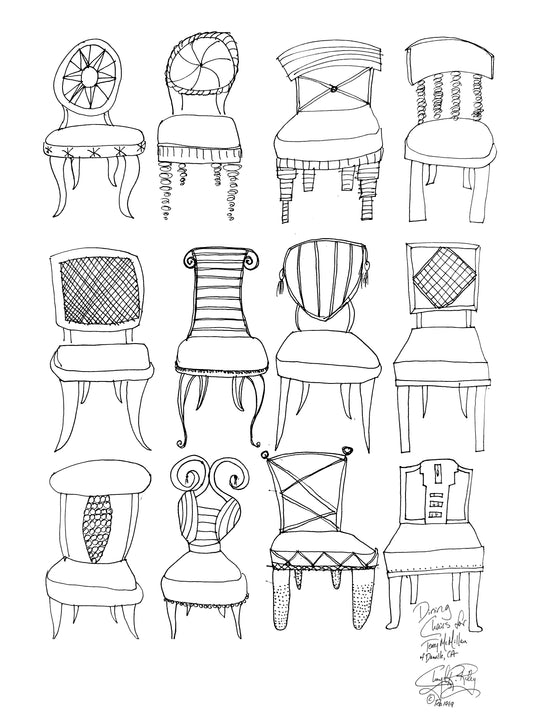 Twelve Chairs for Terry McMillan 1999